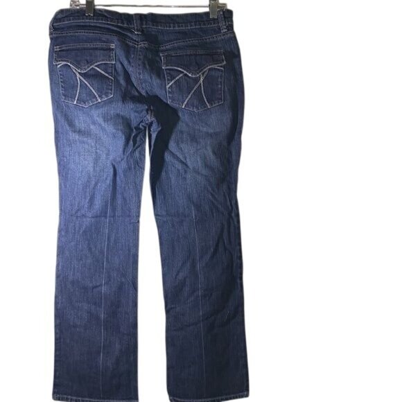 East Side New York & Company Womens Petite Straight Leg Jeans Size 12 Denim - Picture 6 of 10